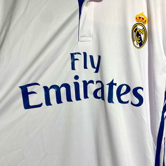 Soccer jersey FLY Emirates Real Madrid SizeM/L - Picture 2 of 8